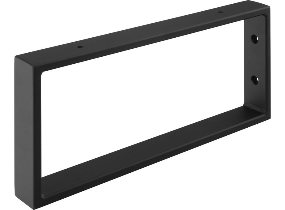 Sapho Podperná konzola 350x150x40mm, lakovaná oceľ, čierna mat, 1 ks 30365