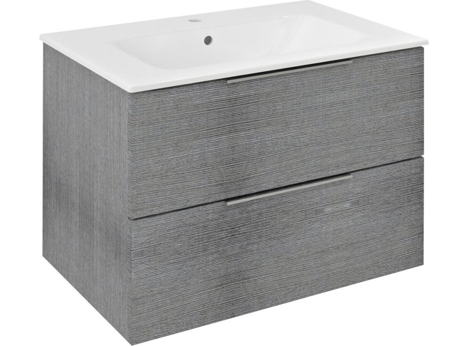 Sapho CIRASA umývadlová skrinka 69, 8x52x46cm, dub strieborný CR701-1111