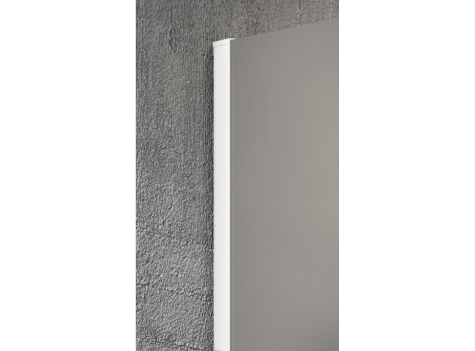 Gelco VARIO WHITE jednodielna sprchová zástena na inštaláciu k stene, sklo nordic, 800 mm GX1580-07