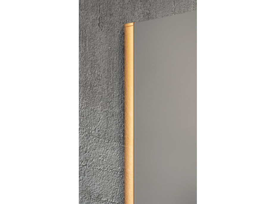 Gelco VARIO GOLD jednodielna sprchová zástena na inštaláciu k stene, dymové sklo, 1300 mm GX1313GX1016