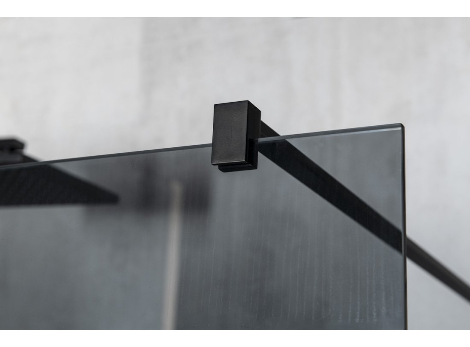 Gelco VARIO BLACK jednodielna sprchová zástena na inštaláciu k stene, matné sklo, 1200 mm GX1412GX1014