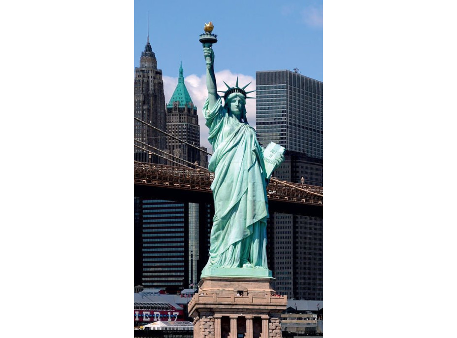 Dizajnový záves SOCHA SLOBODY 140x245 cm