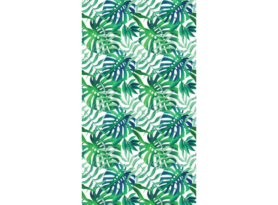 Dizajnový záves ZELENÉ LISTY 140x245 cm