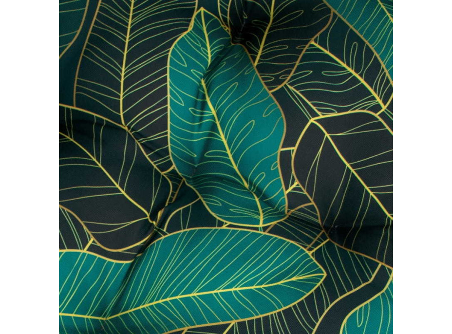 Obojstranný vodeodolný sedací vankúš do závesného kresla 130 cm - Hoyas Verde/čierny
