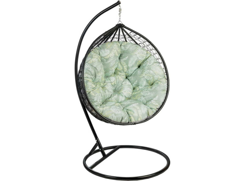 Obojstranný vodeodolný sedací vankúš do závesného kresla 130 cm - Primavera/sivý