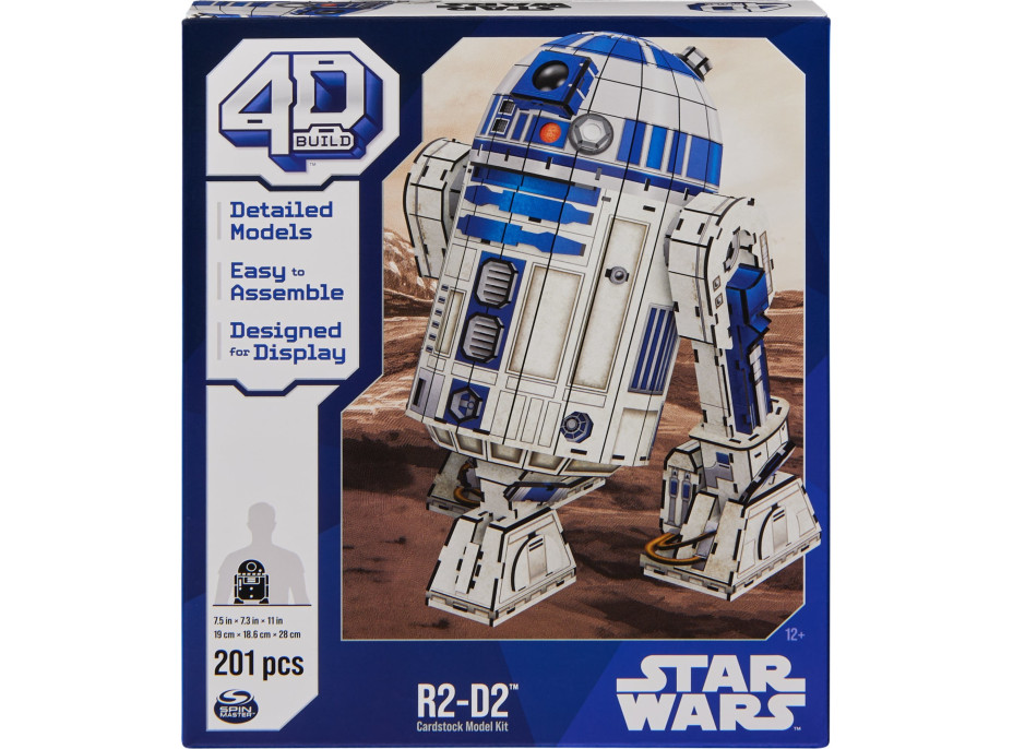 4D BUILD 3D Puzzle Star Wars: R2-D2 201 dielikov