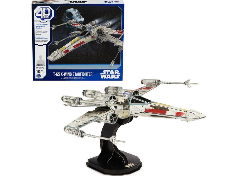 4D BUILD 3D Puzzle Star Wars: Stíhačka X-Wing 160 dielikov