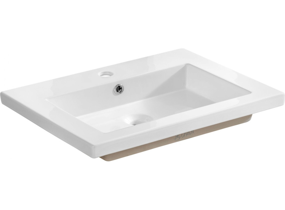 Keramické umývadlo SPIRIT WHITE DP 60 cm - biele