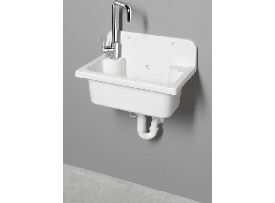 Aqualine Závesná výlevka 55x37cm, plast, biela PI5052