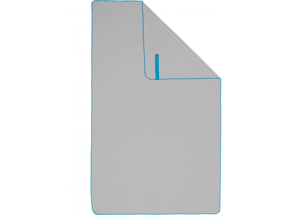 Uterák FITNESS 130x80 cm - šedý/tyrkysový