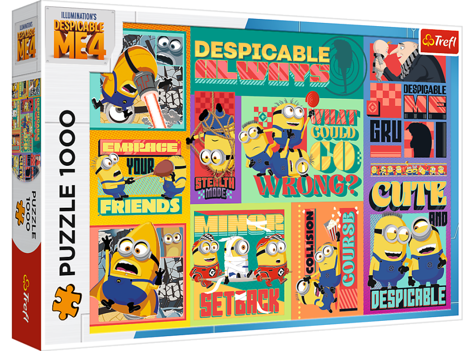 TREFL Puzzle Ja, zloduch 4: Gru a Mimoni 1000 dielikov
