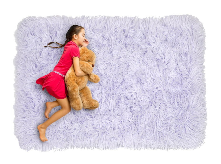 Detský plyšový koberec MAX levanduľovou