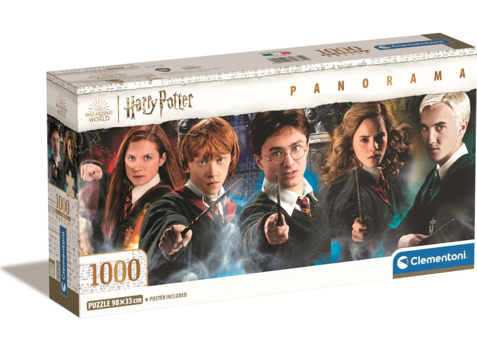 CLEMENTONI Panoramatické puzzle Harry Potter 1000 dielikov