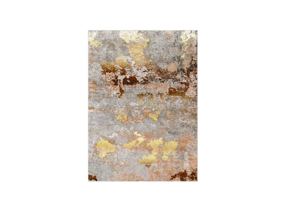Kusový koberec Miro 51463.802 Abstraction grey/gold