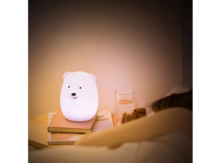 Nočná LED lampička s diaľkovým ovládačom MACKO