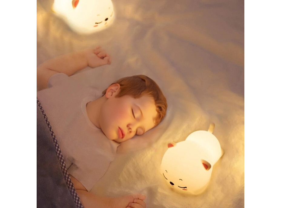 Nočná LED lampička - MAČIČKA