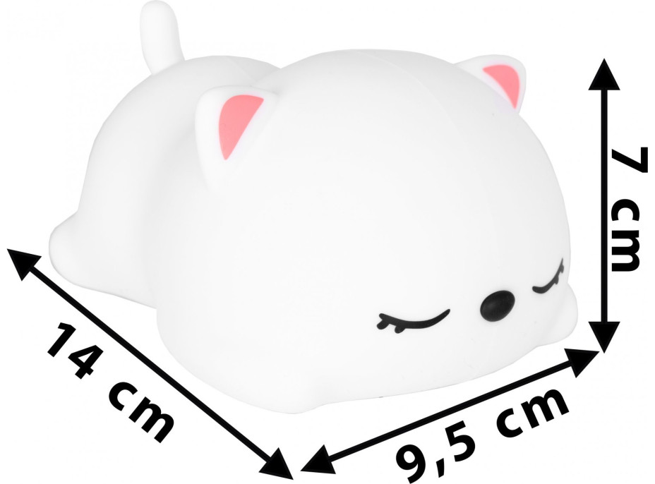 Nočná LED lampička - MAČIČKA