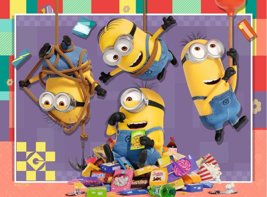 RAVENSBURGER Puzzle Ja, zloduch 4, 4v1 (12, 16, 20, 24 dielikov)