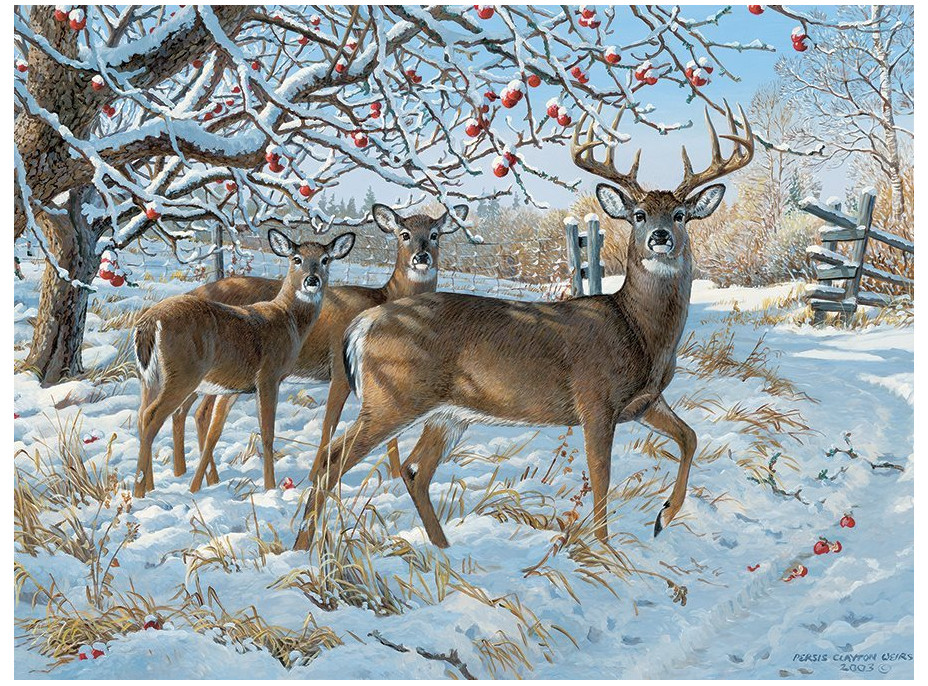 COBBLE HILL Puzzle Jelene v zime 500 dielikov