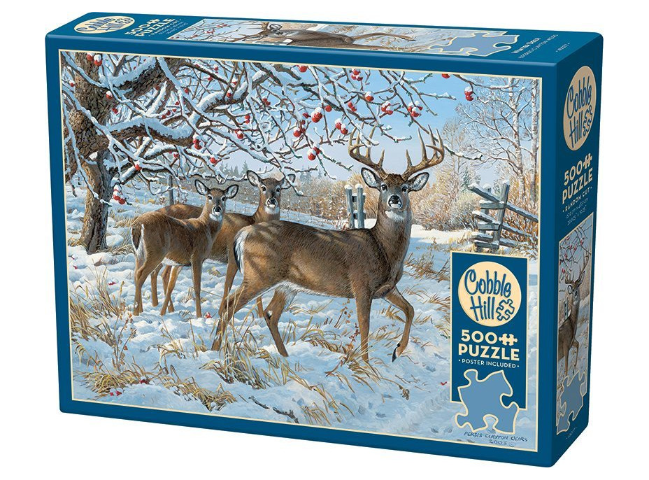 COBBLE HILL Puzzle Jelene v zime 500 dielikov