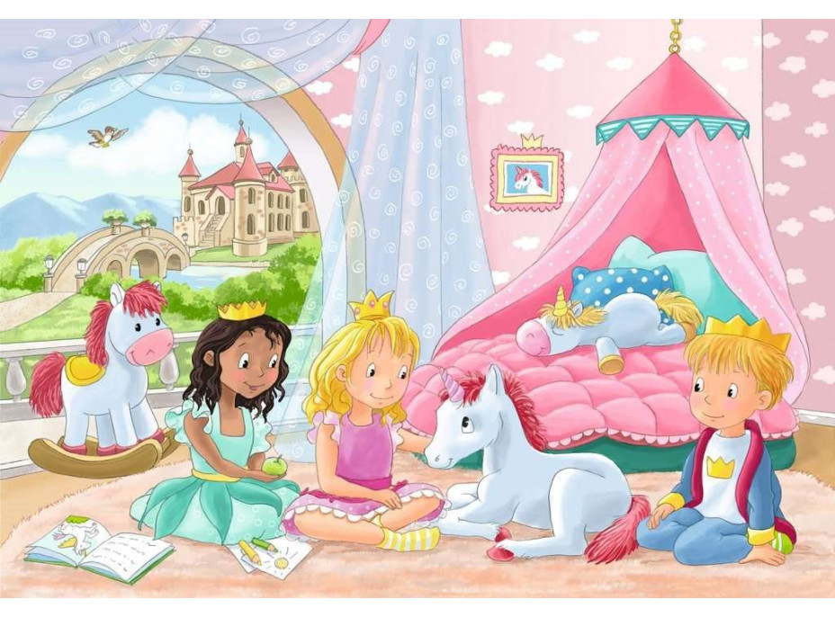 RAVENSBURGER Puzzle Kráľovskí kamaráti 2x12 dielikov