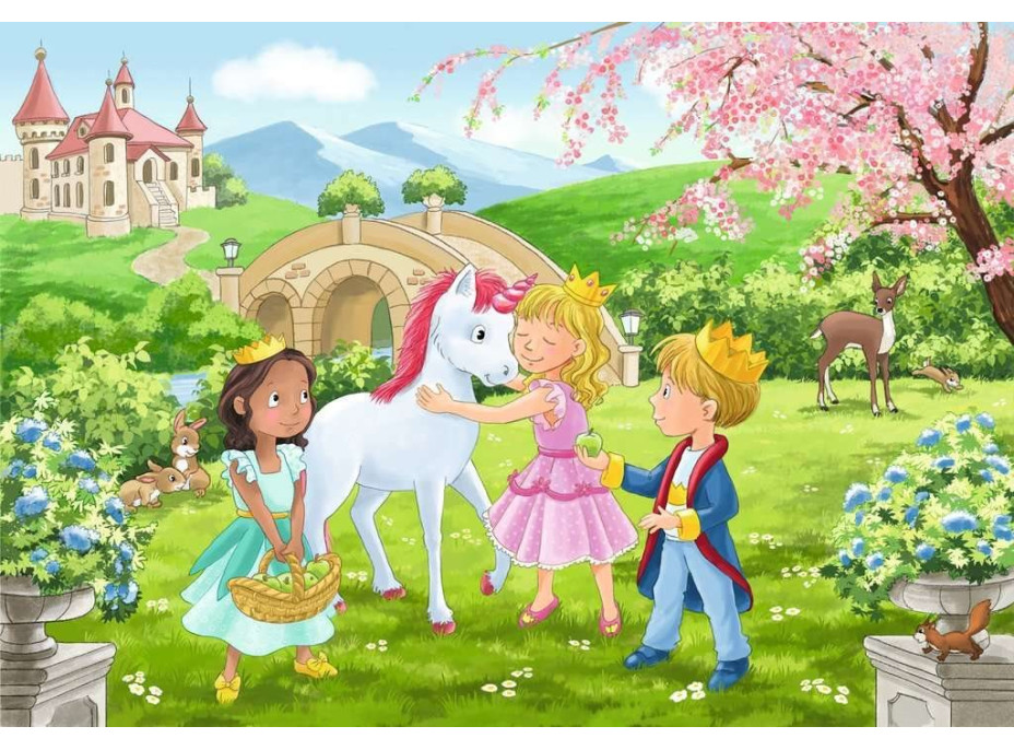 RAVENSBURGER Puzzle Kráľovskí kamaráti 2x12 dielikov