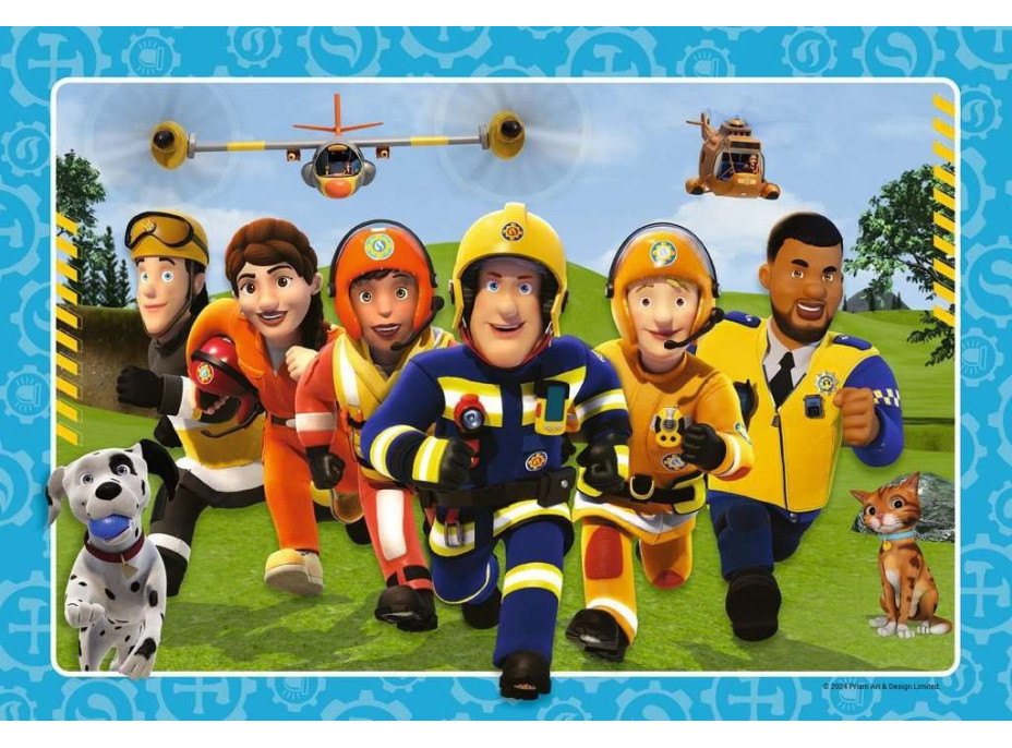 RAVENSBURGER Puzzle Požiarnik Sam v akcii 2x12 dielikov