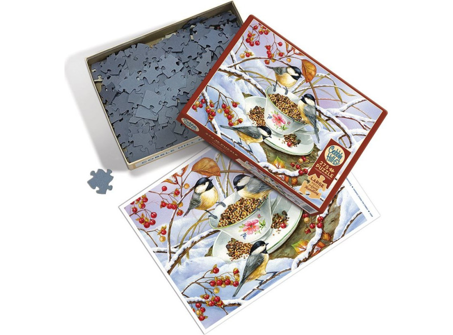 COBBLE HILL Puzzle Sýkorky na čaji XL 275 dielikov
