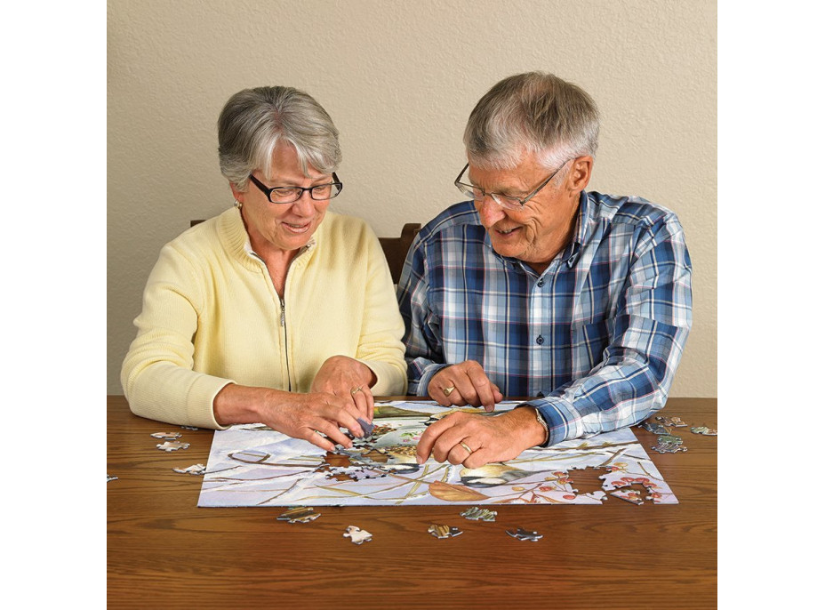 COBBLE HILL Puzzle Sýkorky na čaji XL 275 dielikov
