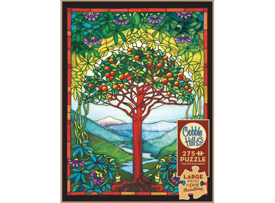 COBBLE HILL Puzzle Vitráž Strom života XL 275 dielikov