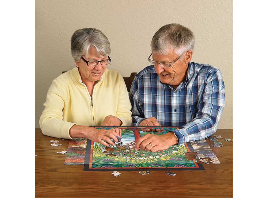 COBBLE HILL Puzzle Vitráž Strom života XL 275 dielikov