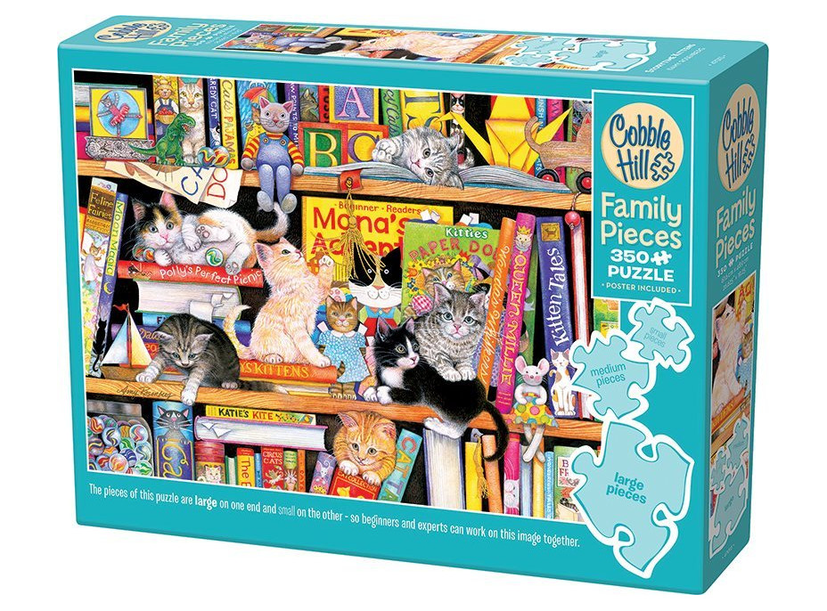 COBBLE HILL Rodinné puzzle Čas mačacích príbehov 350 dielikov