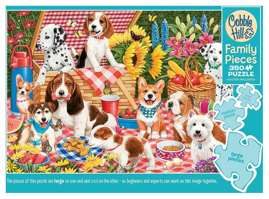 COBBLE HILL Rodinné puzzle Pikniková párty 350 dielikov
