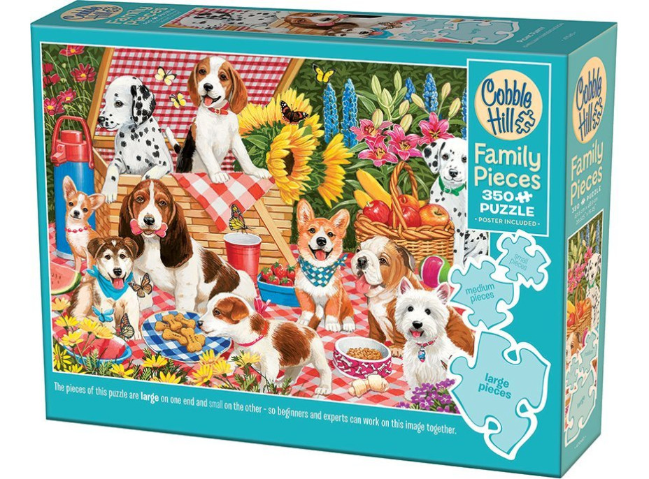 COBBLE HILL Rodinné puzzle Pikniková párty 350 dielikov