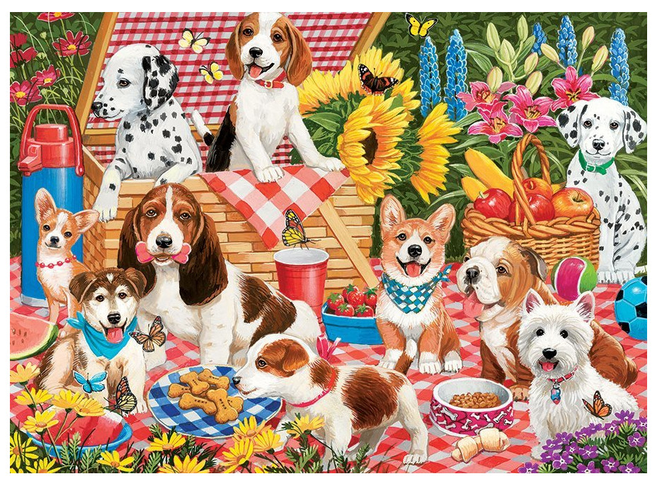 COBBLE HILL Rodinné puzzle Pikniková párty 350 dielikov
