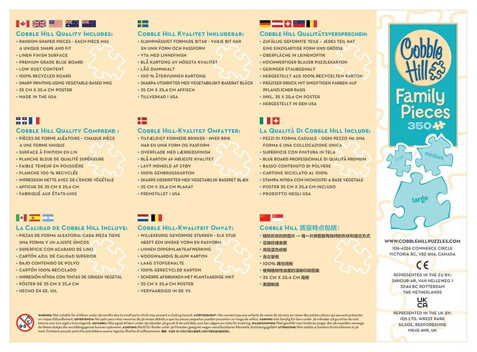 COBBLE HILL Rodinné puzzle Pikniková párty 350 dielikov