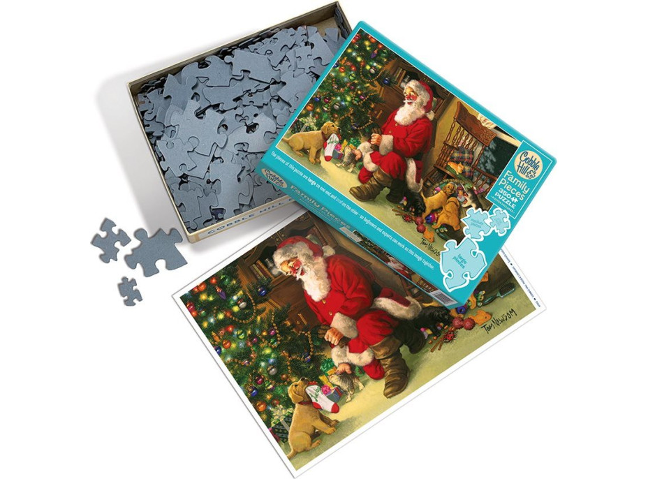 COBBLE HILL Rodinné puzzle Santova pančucha 350 dielikov