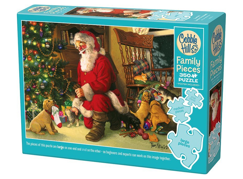 COBBLE HILL Rodinné puzzle Santova pančucha 350 dielikov