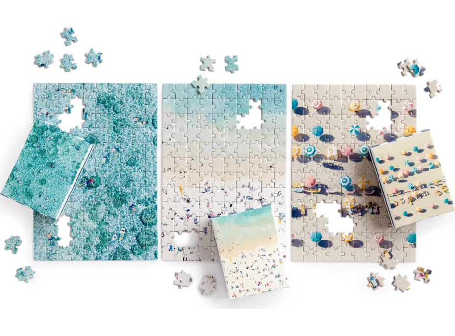 Galison Puzzle Letecké zábery pláží 3×120 dielikov