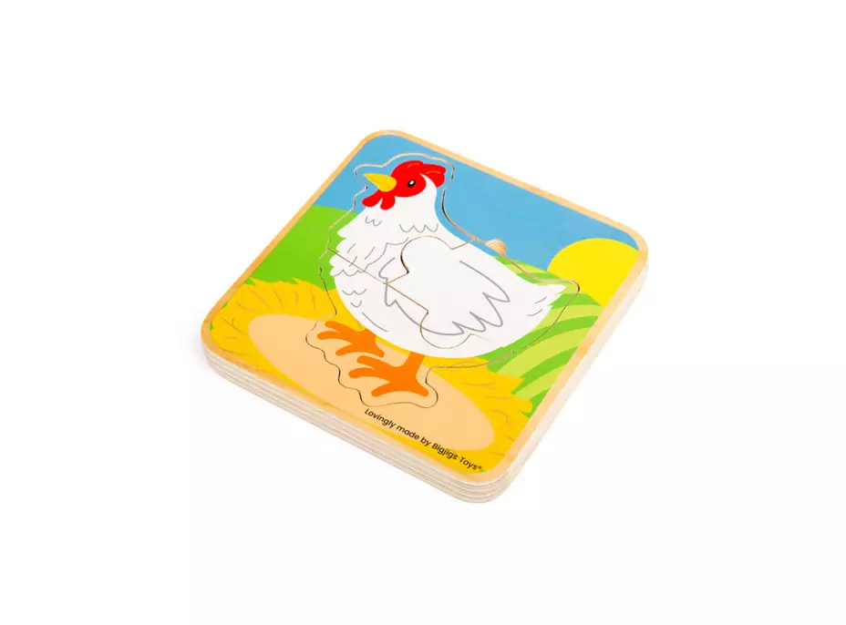 Bigjigs Toys Puzzle Životný cyklus sliepky