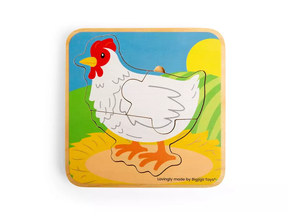Bigjigs Toys Puzzle Životný cyklus sliepky