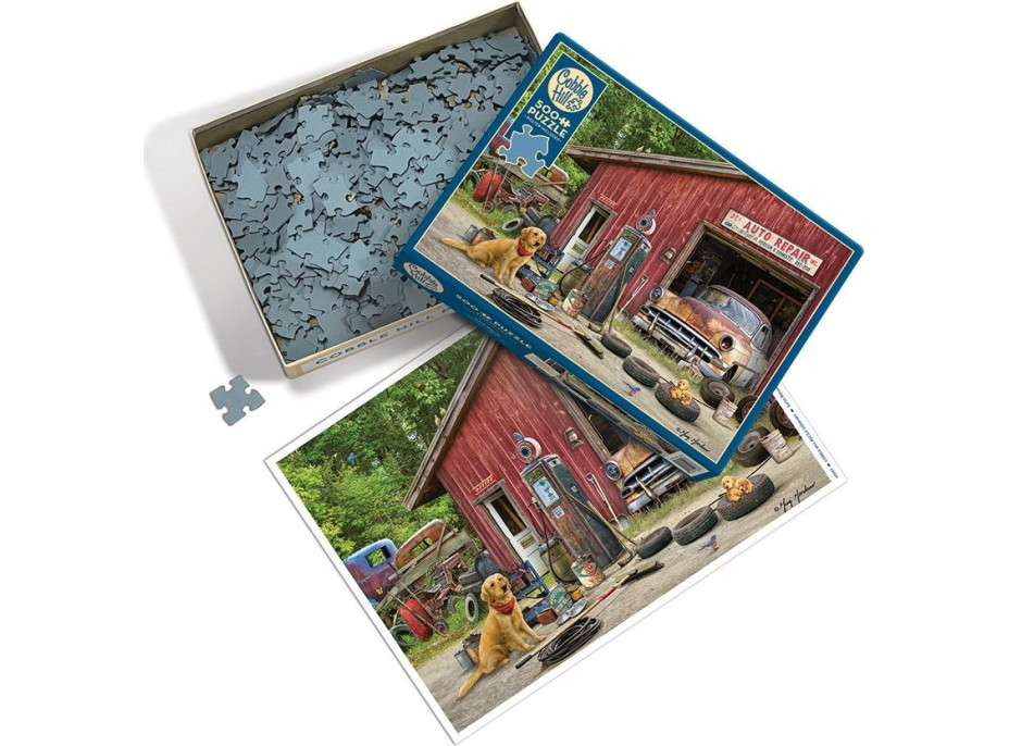 COBBLE HILL Puzzle Autoopravovňa 500 dielikov