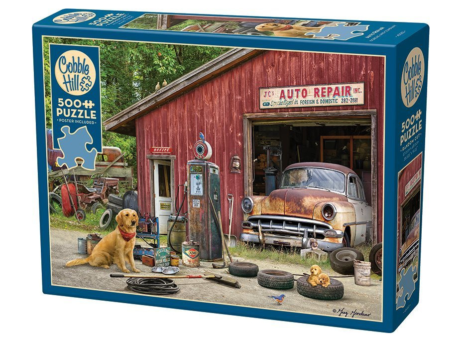 COBBLE HILL Puzzle Autoopravovňa 500 dielikov