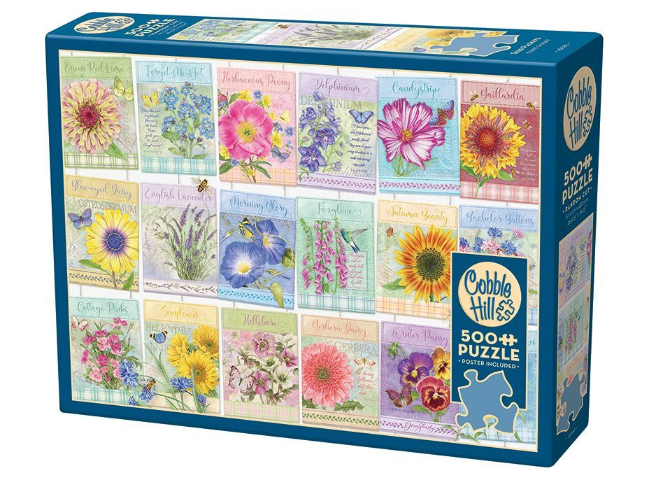 COBBLE HILL Puzzle Balíčky so semienkami 500 dielikov