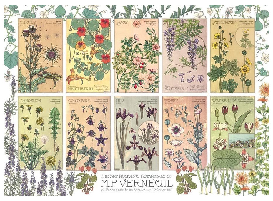 COBBLE HILL Puzzle Botanika od Verneuila 1000 dielikov