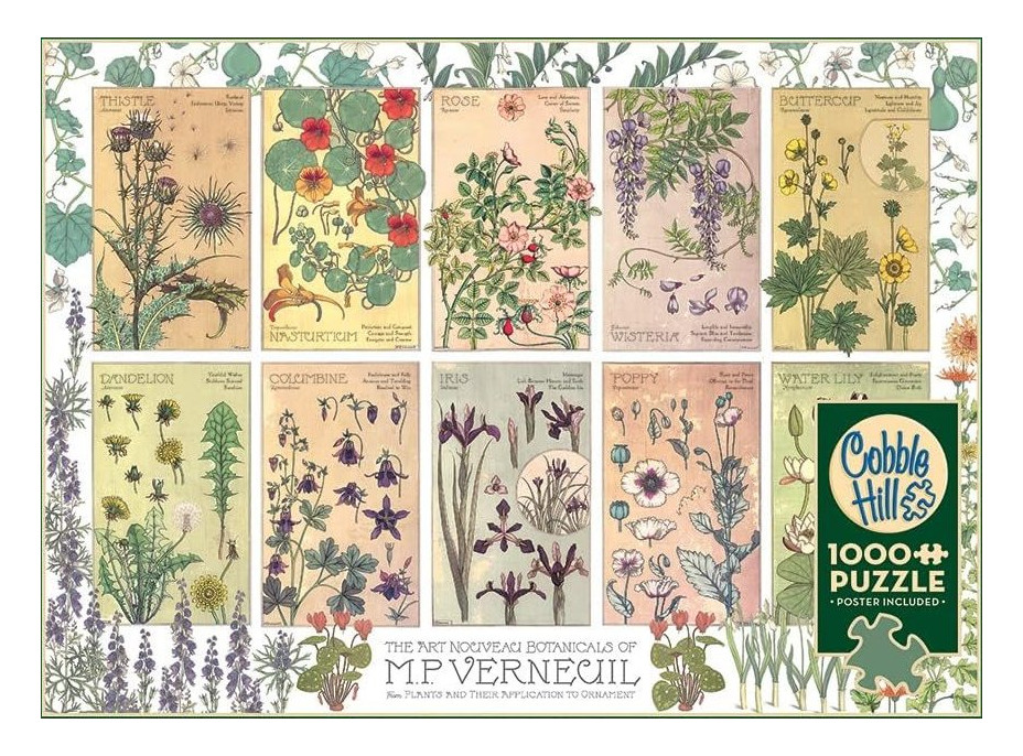 COBBLE HILL Puzzle Botanika od Verneuila 1000 dielikov