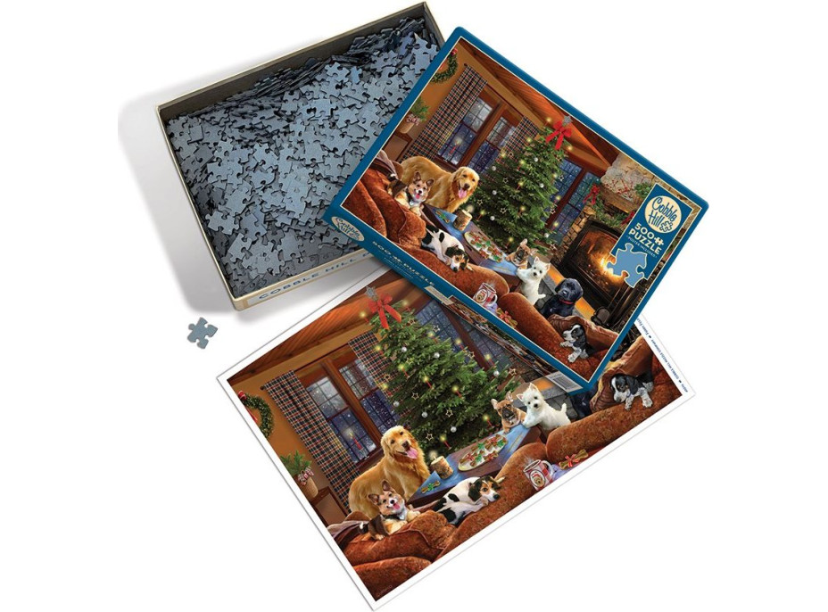 COBBLE HILL Puzzle Chlpaté sviatky 500 dielikov