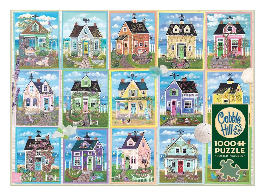 COBBLE HILL Puzzle Domčeky pri mori 1000 dielikov