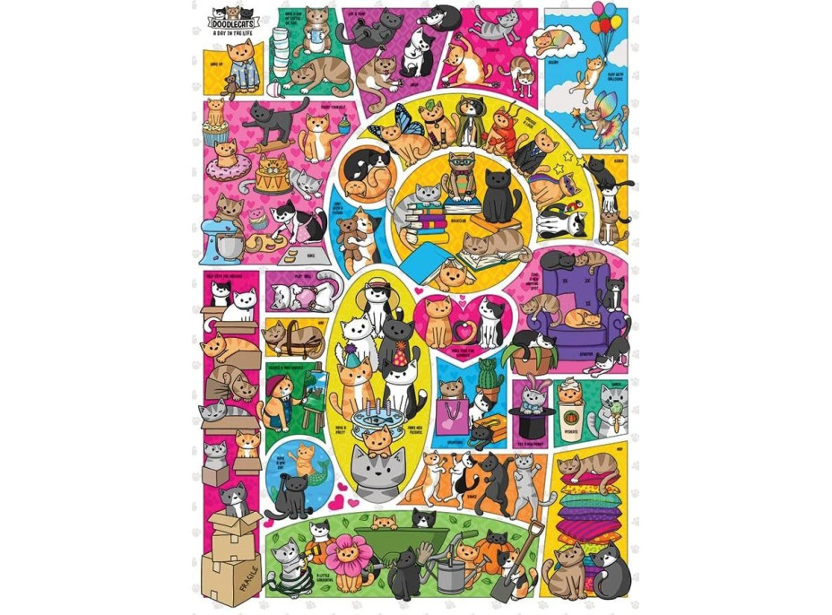 COBBLE HILL Puzzle Doodlecats 1000 dielikov