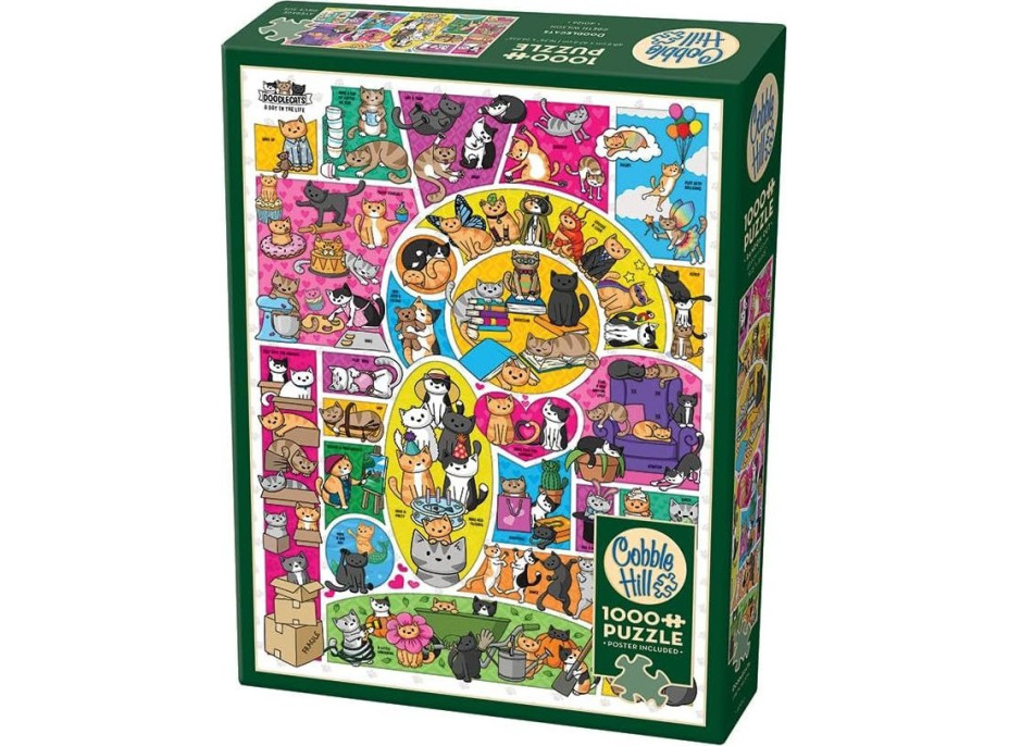 COBBLE HILL Puzzle Doodlecats 1000 dielikov